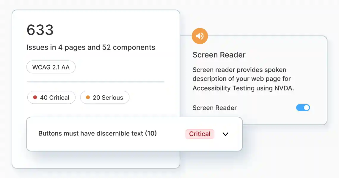 8x faster workflow scans, real screen readers on demand